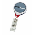 Jumbo Patriot Round Retractable Badge Reel (Polydome)